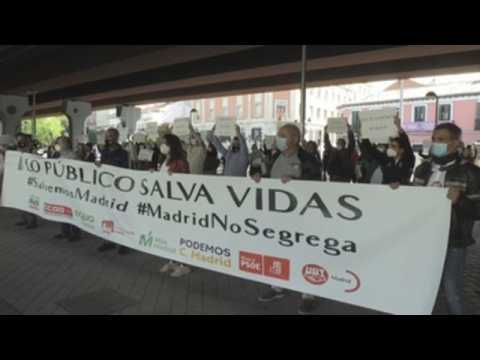 Madrid residents protests against Covid restrictions, demand political change