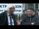 Artist Ai Weiwei joins Julian Assange's father for London protest