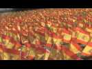 Park in Madrid commemorates Covid victims with 53,000 flags