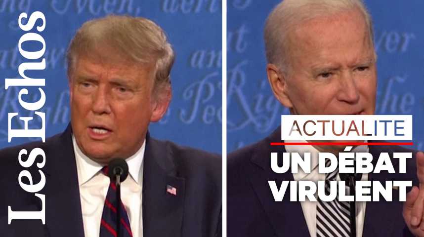 Illustration pour la vidéo « Taisez-vous », « le pire président »... Le débat entre Trump et Biden tourne au pugilat