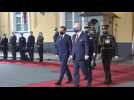 Macron visits Latvia for the first time - Label : AFPTV - First images - Category : News