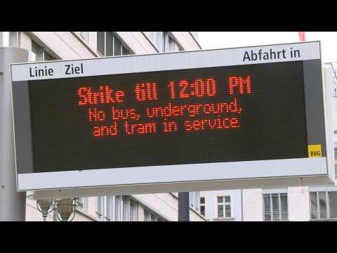 Transport strikes cause disruption for German commuters