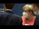 EU leaders hold roundtable talks at virus recovery summit