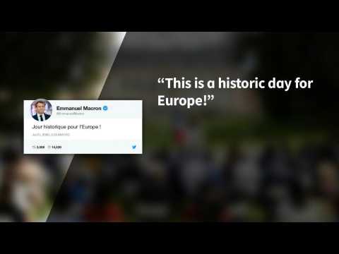 EU recovery agreement "historic day for Europe", tweets Macron