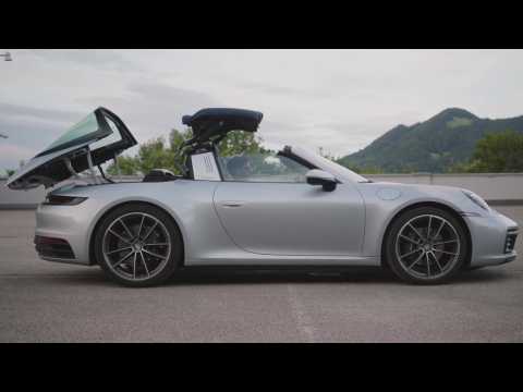 The new Porsche 911 Targa 4 Design in Dolomite Silver