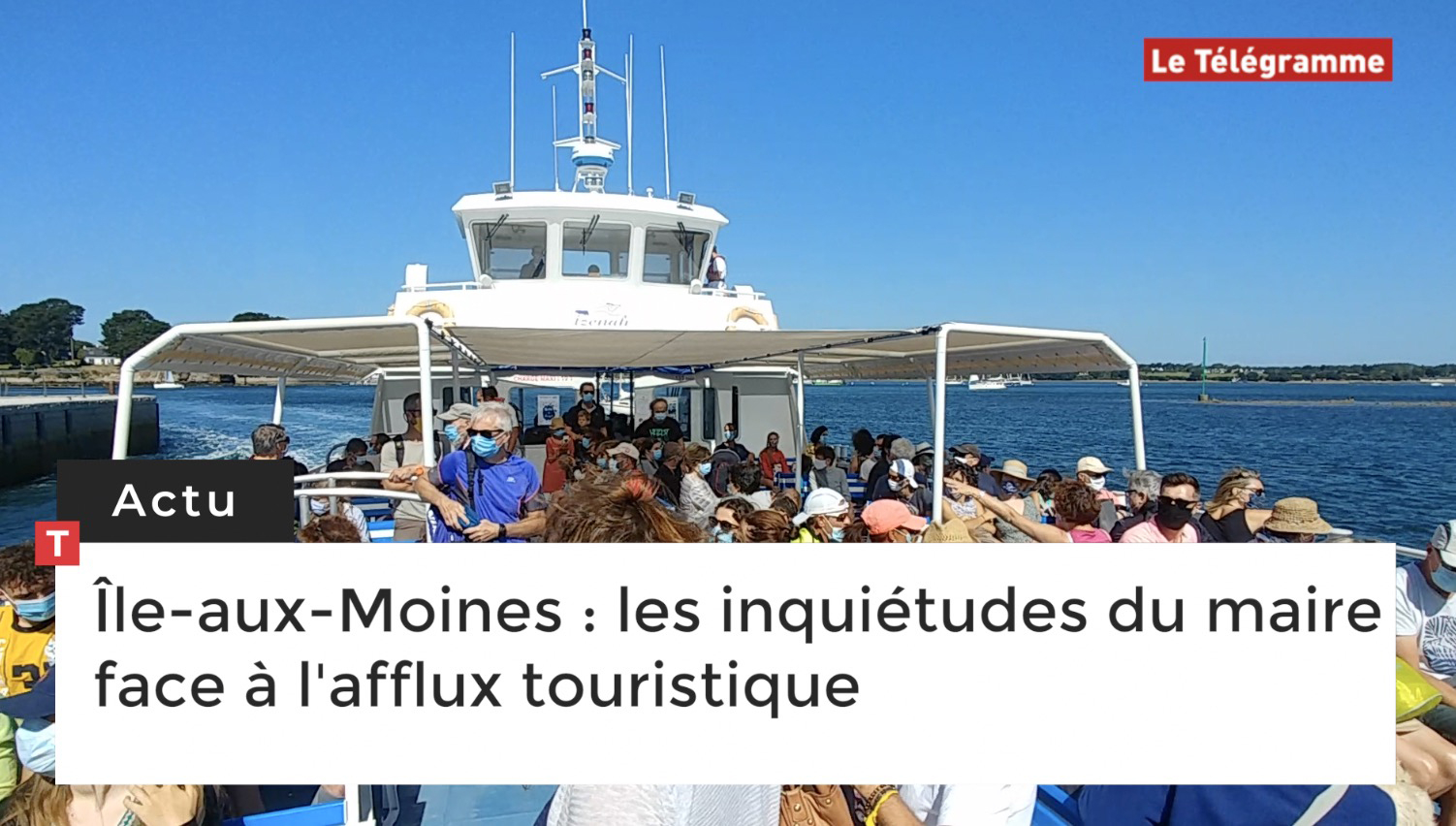 Île-aux-Moines : les inquiétudes du maire face à l'afflux touristique (Le Télégramme)