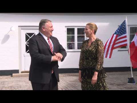 US secretary of State Pompeo meets with Danish Prime minister