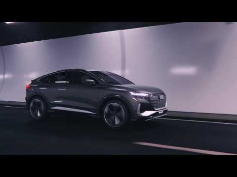 The new Audi Q4 Sportback e-tron Driving Video