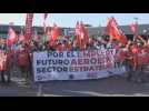 2,000 workers protest in Madrid against Airbus restructuring plans