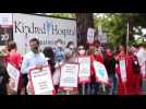 California health workers protest to demand COVID-19 protective gear