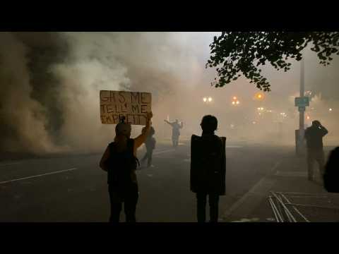 Tear gas in Portland as angry demonstrators continue nightly protests