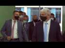 France's Macron visits Rafic Hariri Hospital in Beirut - Label : AFPTV - First images - Category : News