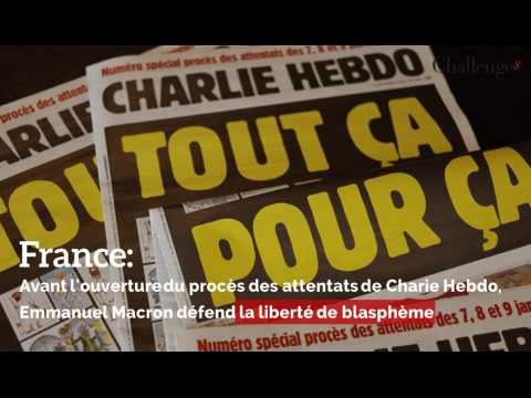 France: Avant l'ouverture du procès des attentats de Charlie Hebdo, Macron défend la liberté de blasphème 