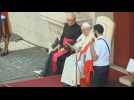 Pope Francis prays for Lebanon during public audience