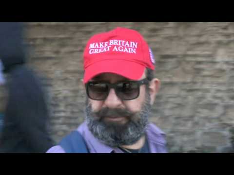 Protest in Dover against migrants