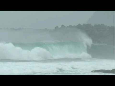 Typhoon Haishen approaches Japan, bringing big waves, violent winds