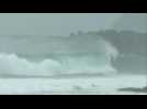 Typhoon Haishen approaches Japan, bringing big waves, violent winds