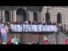 Far-right protest against virus restrictions in Rome
