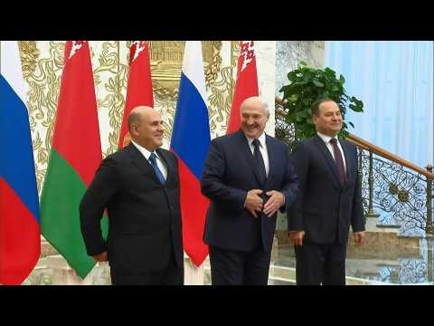 Russian Prime Minister visits Belarus' Lukashenko amid political crisis