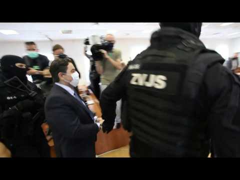 Slovak businessman arrives for verdict in journalist murder case