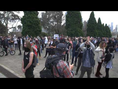 Several arrested at Melbourne anti-lockdown protest