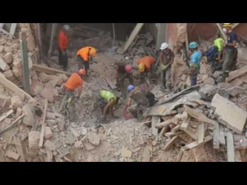 Chilean rescue team search for possible survivor under Beirut rubble