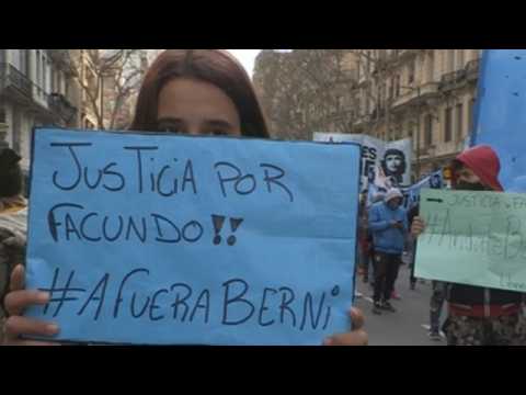 Hundreds demand justice for man "disappeared" by police in Argentina