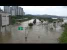 Heavy rains trigger flooding along Seoul's Han river