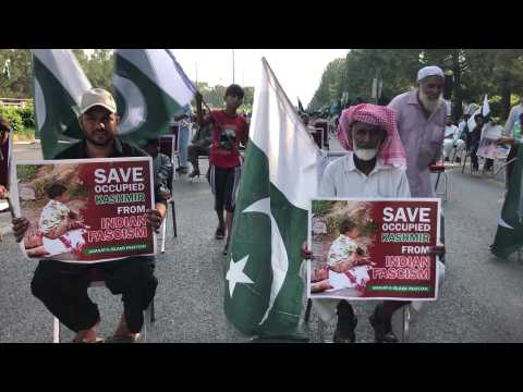 Pakistanis rally one year after Indian Kashmir clampdown