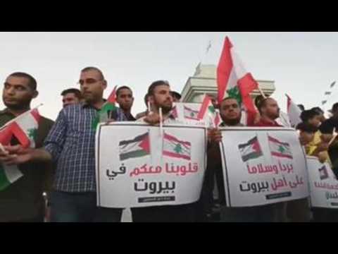 Gaza shows its solidarity with Lebanon