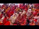 Indian PM Modi centre stage at flashpoint Hindu temple ceremony