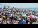 Brits hit the beaches in 36 degree heat