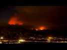 Homes evacuated as Southern California wildfire grows east of Los Angeles
