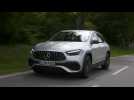 The new Mercedes-AMG GLA 45 S 4MATIC+ in Iridium silver Driving Video