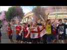 Arsenal fans celebrate win against Chelsea in FA Cup final