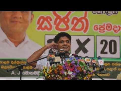 Last campaign day before parliamentary elections in Sri Lanka