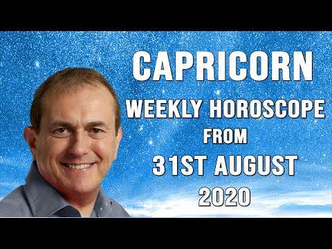 Capricorn Weekly Horoscope from 31st August 2020