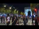 Football/Champions League: PSG fans gather on Champs-Elysees after match