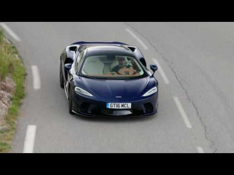 The new McLaren GT in Namaka Blue Driving Video