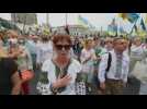 Thousands celebrate in Kiev Independence Day
