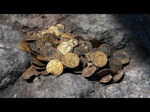 Hoard of 1,100-year-old gold coins unearthed in central Israel