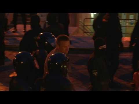 Demonstrators arrested in Minsk protest against president's disputed reelection