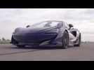 McLaren 600LT Spider in Lantana Purple Driving Video