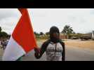 Protest in Ivory Coast against President Ouattara