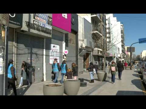 Buenos Aires open air shopping zone re-opens to public after lockdown