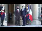 Emmanuel Macron meets Abdullah II of Jordan in Paris