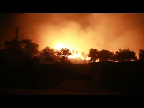 Major blaze breaks out in Greece's main migrant camp