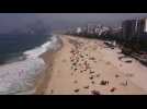 Thousands of people gather on Rio's beaches as Brazil eases quarantine