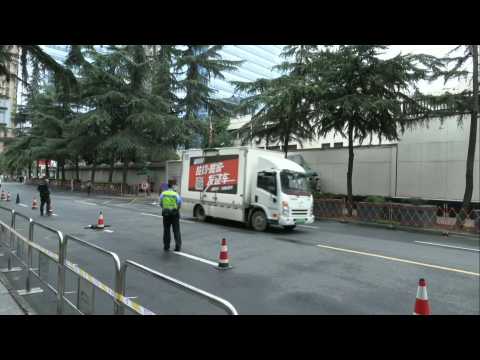 China: Moving trucks arrive at Chengdu US consulate as it readies for closure