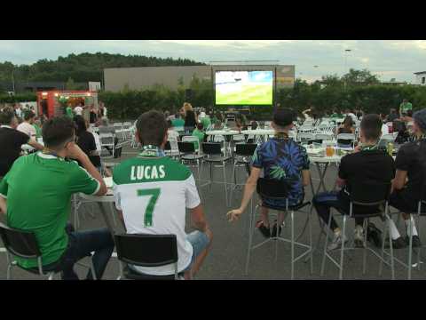 Football: Saint-Etienne fans gather to watch French Cup final back home